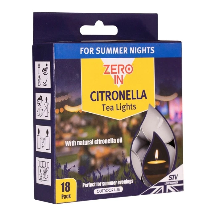Citronella Tealight Candles – 18-Pack with Natural Oil, Ideal for Summer Evening - Image 2 of 4