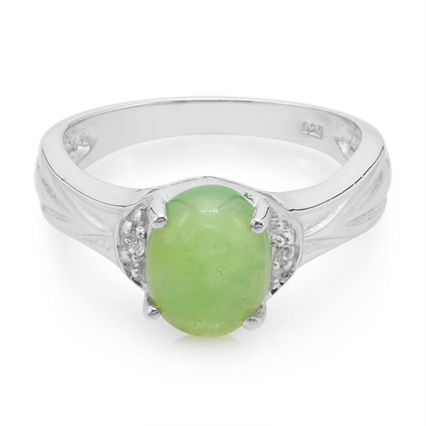 Cavill Silberring Oval 1,46Ct WeißEr Topas 925 Sterlingsilber Damen-image