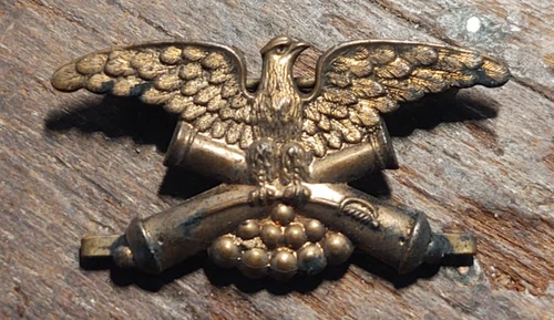 Antique GAR Ribbon Hanger Pin Badge  , patent Date 1886 Civil War Veteran Badge