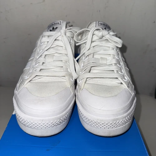 Women's Adidas Nizza Platform Shoes 'White' - Size 8, FV5322 - Picture 2 of 5