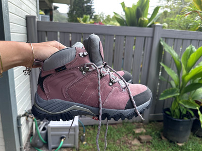 CLORTS Shoes Womens 9 Purple Suede Waterproof Trail Hiking Boots