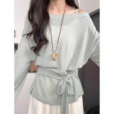 Damen Schiere Longsleeve Bluse Sonnenschutz Shirt Träger Cover Off Shoulder