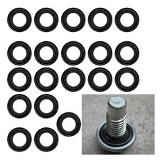 20PCS Oil Drain Plug Gasket, M14 Rubber Car Sealing Gasket Replacement for OE...