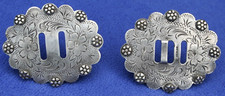 VTG VISALIA STERLING SILVER WESTERN SIODEŁKO LARIAT RIATA POMMEL CONCHOS