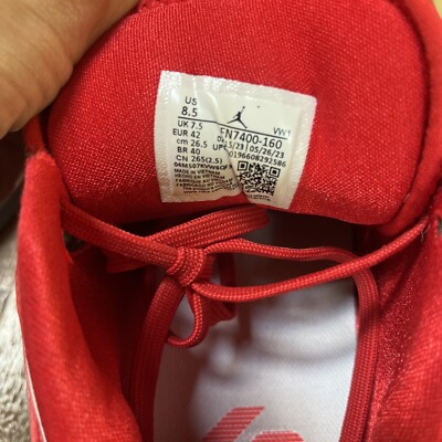 Mens 8.5M - Jordan Luka 2 TB University Red - Indoor Wear
