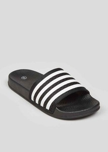 black and white striped sliders