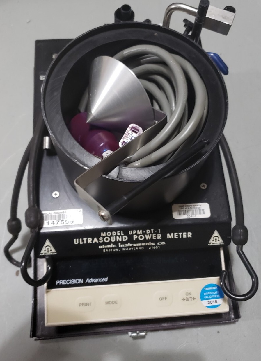 Ohmico Ultrasound Power Meter UPMDT1 Ohmic w GT210 Scale IDEAL IJL
