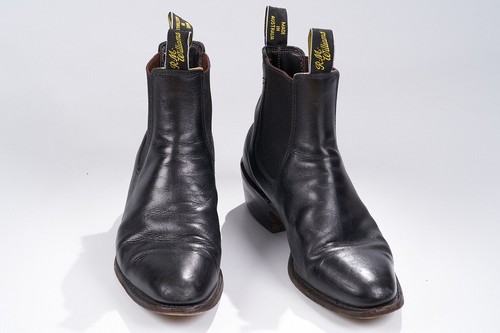 RM Williams Boots, Black Leather, Cuban Heel , Longhorn Sole, Mens Size 7 - Picture 4 of 10