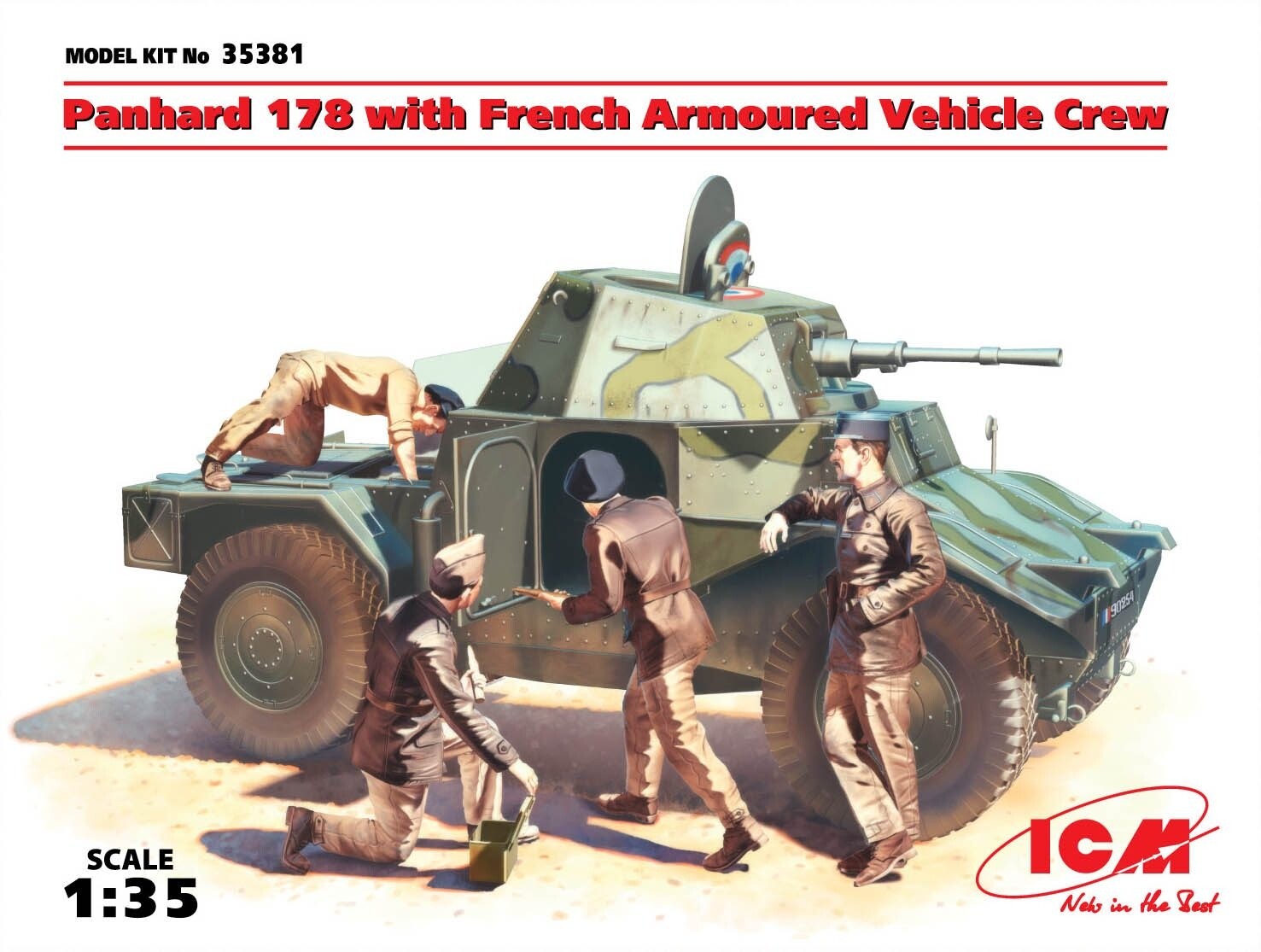 ICM 35381 1:35 Panhard 178 with French Armoured Vehicle Crew