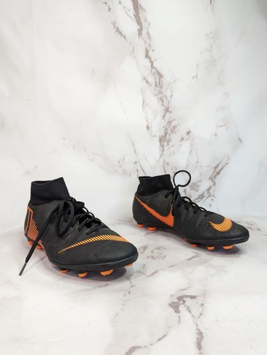 Nike Mercurial Superfly 6 Club FG US 12 AH7363-081 Black Orange Soccer Shoe