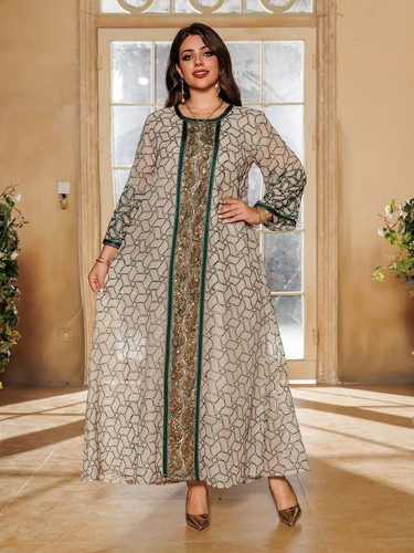 Vestido largo de noche Abaya Dubai para mujer modesto caftán túnica musulmana vestido islámico graduación - Imagen 6 de 53