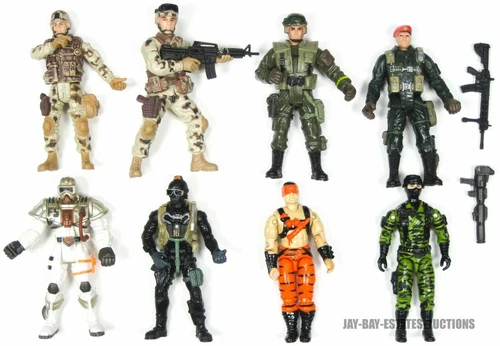 G.I. JOE FIGURES NIGHT CREEPER LEADER NUNCHUCK NINJA FORCE CHAPMEI SOLDIER FORCE