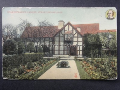 Warwickshire SHAKESPEARES GARTEN Stratford auf Avon um 1909 von Woolstone Bros 4450