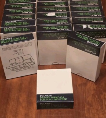 NOS #14 Polaroid Photo Frame Stand w Box (3 3/8 x 4 1/4)