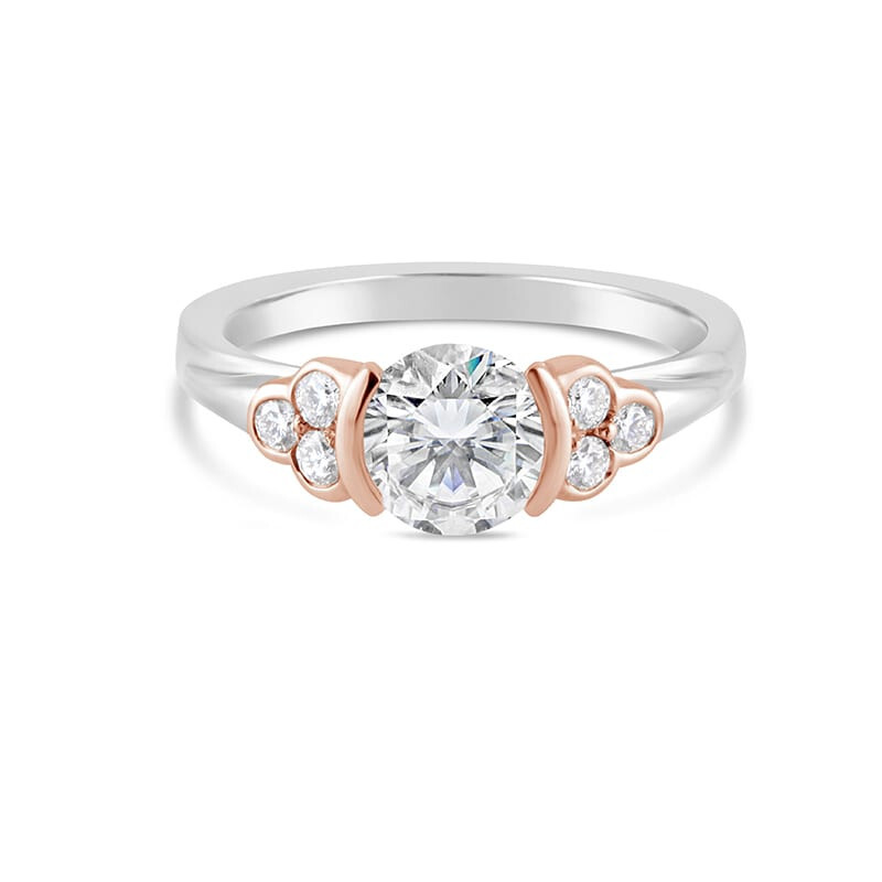 2Ct Round Diamond Enchanted Disney Belle Engagement Ring 14K White Gold Finish eBay