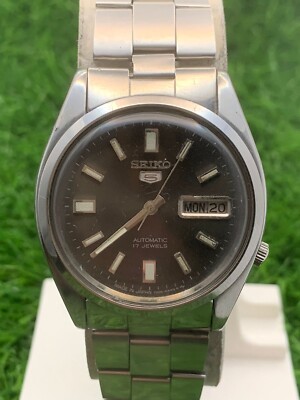 Seiko 5 automatic 7009-821J 17 jewels vintage men's watch japan | eBay
