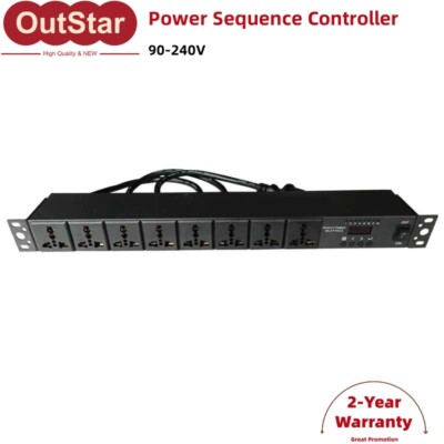 CP0802 Power Sequence Controller Power Supply Sequencer with 8 Sockets / Switch