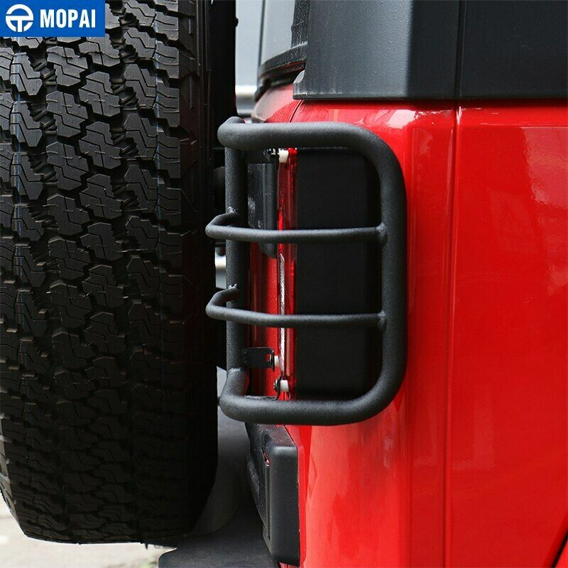 Black Rear Taillight Lamp Guards Protector Cover Trim for Jeep Patriot