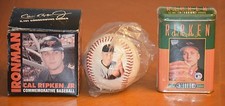 CAL RIPKEN, JR. COMMEMORATIVE FOTOBALL BASEBALL STATS / TEAM METAL CARDS - COMBO