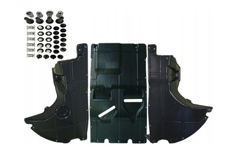 Clips + Plaque Cache Protection Sous Moteur Pour Fiat Ducato 2006-2023 - Noir - ROMIX Neuf