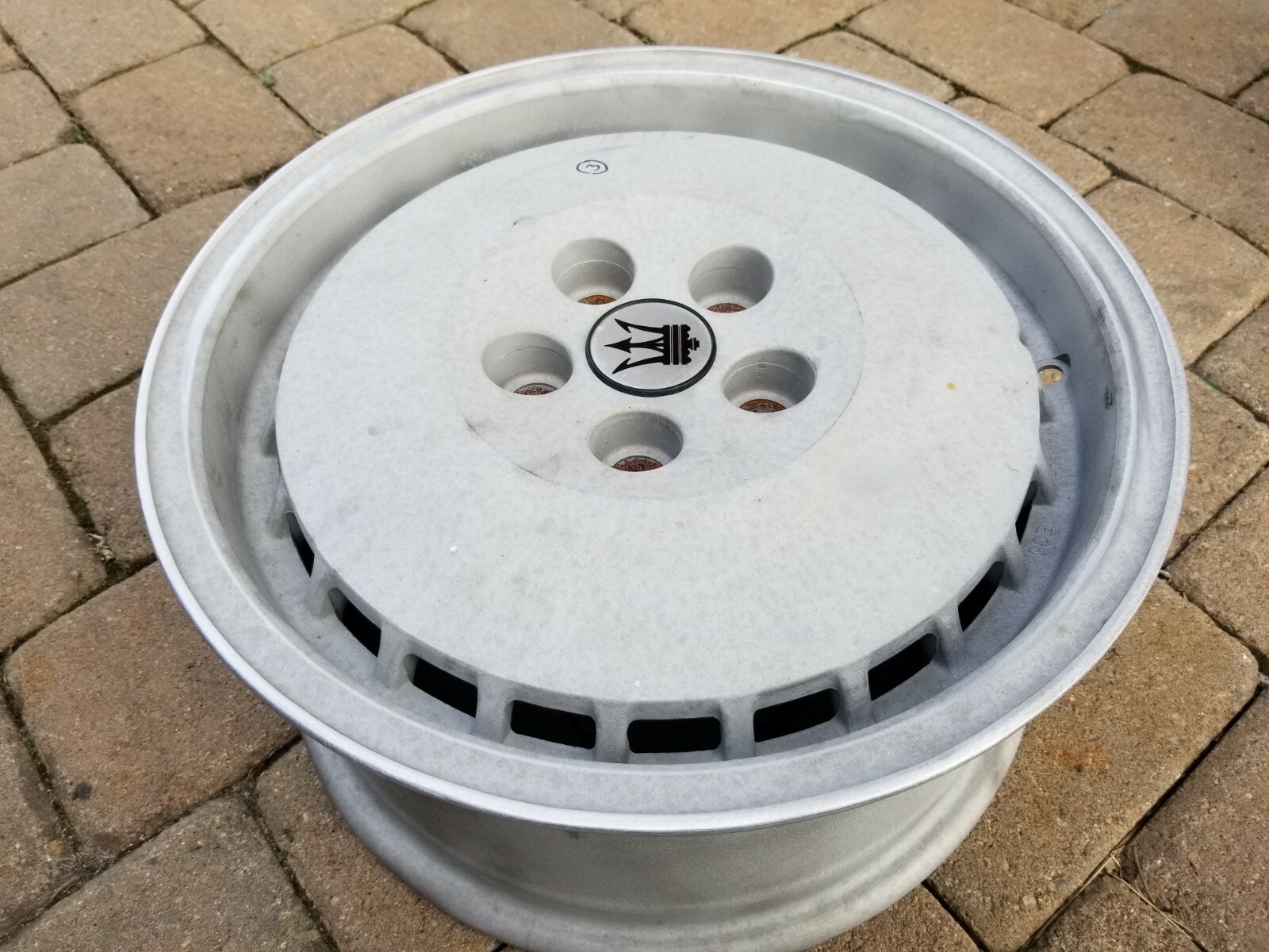 Maserati Biturbo 2.24V/4.24V Mille Miglia 7x15 5-lug Partial Refurb Wheel Rim #3