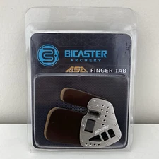 Bicaster Archery ASA Finger Tab Silver Size Small Right Hand