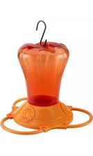 More Birds Oriole Feeder, Three Feeding Ports, Orange, 34-Oz. with Bee Guard 