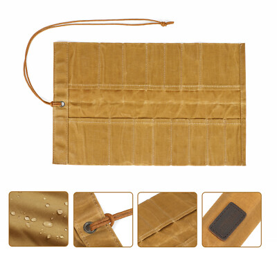 Roll up Canvas Tool Carry Holder Carving Knife Organizer Bag Handy Pouch