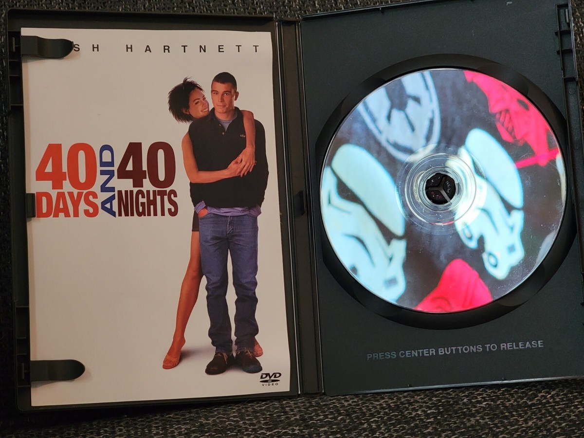 40 Days and 40 Nights With Paper Insert (DVD, 2002)-Very