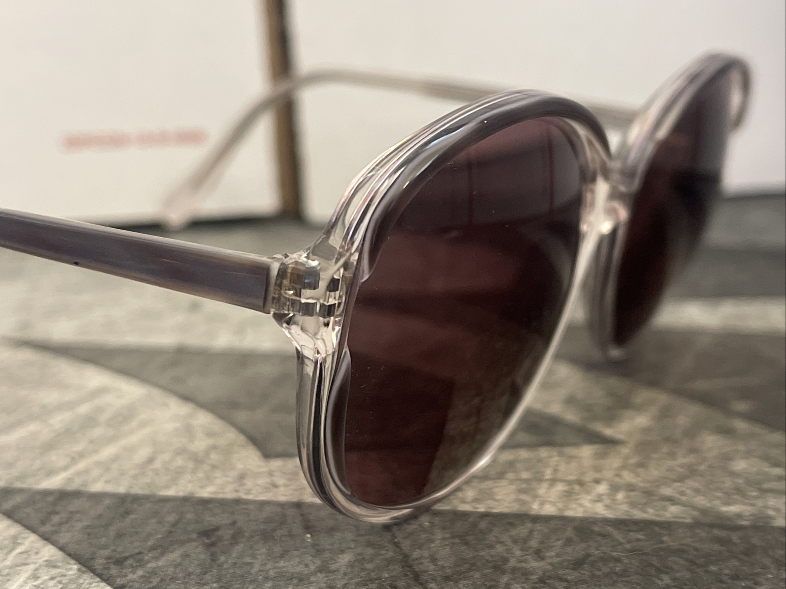 NOLA glasses 140mm Grey/Clear 5418 made in Hong Kong glasses frames