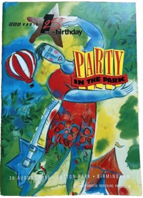 BBC Radio 1 UKW 25. Geburtstag ''PARTY IM PARK 1992'' Offizielles Programm