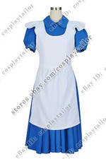 Alice In Wonderland Cosplay Alice Costume Apron Maid Dress Halloween Party