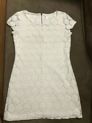 Women's Xhilaration Sz: M Off white Ivory Lace Dress Lined back Zip  Pre-Owned. | eBay