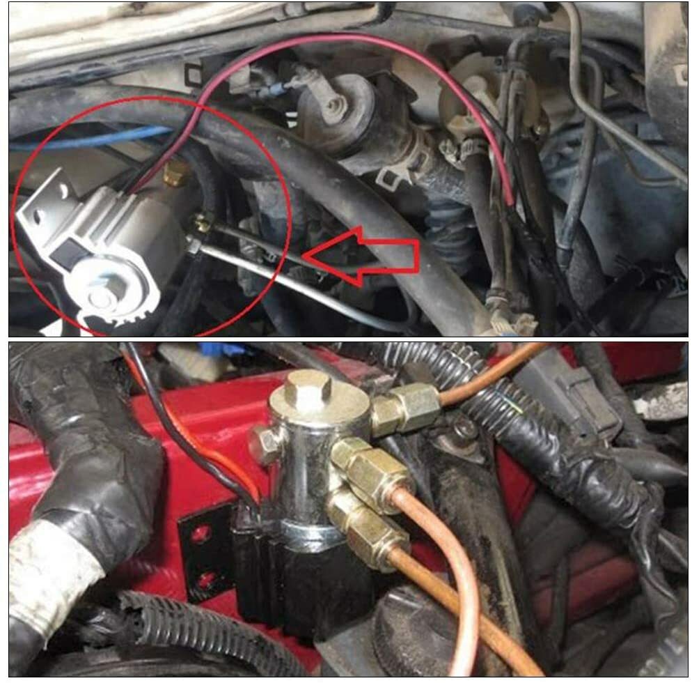 Blue Front Brake Line Lock Kit Heavy Duty Type Roll Control Hill Holder