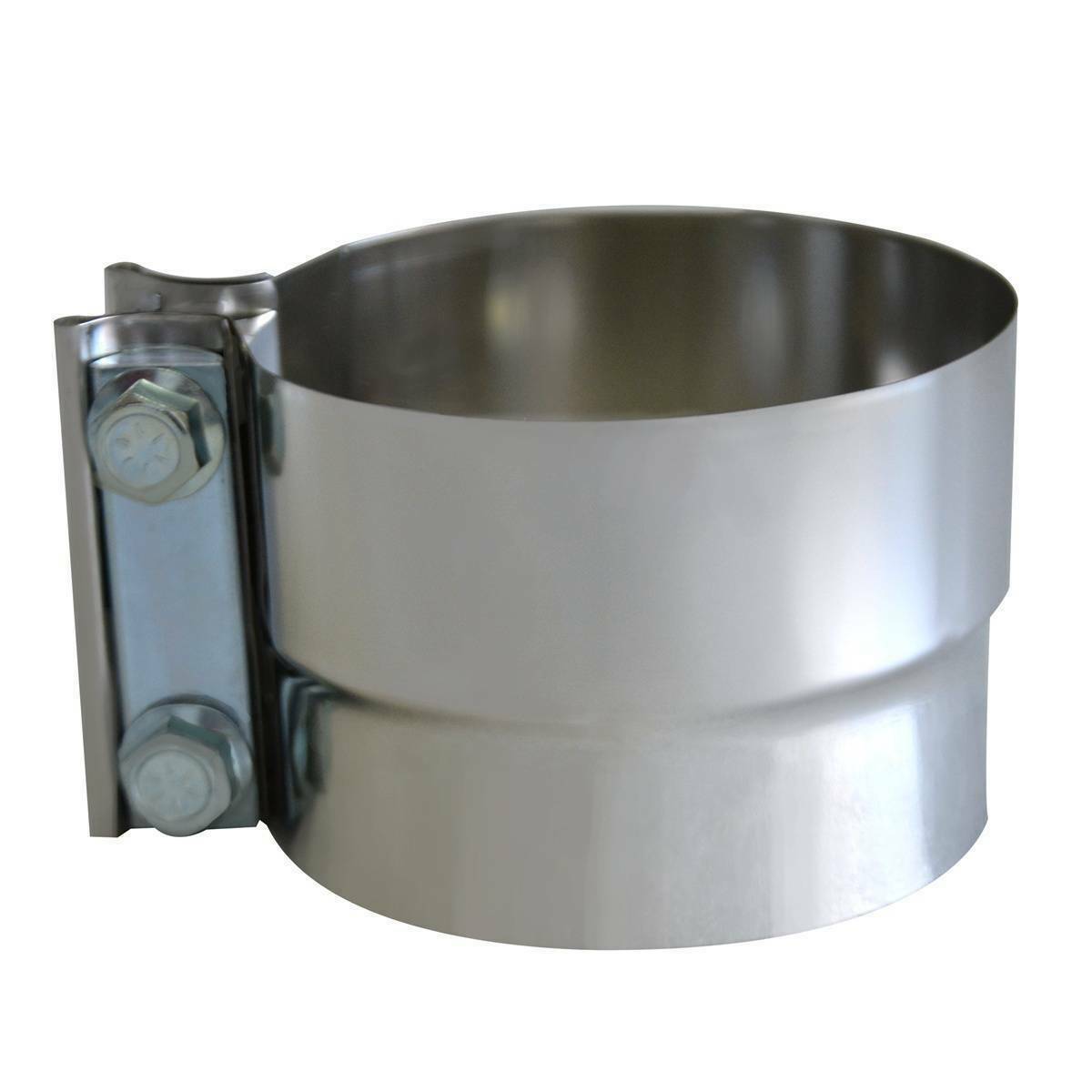 5 inch Lap Joint Exhaust Band Clamp Muffler Sleeve Coupler T304 Stainless Steel