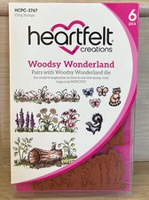 Heartfelt Creations Cling Stamps Woodsy Wonderland HCPC-3767 6pcs