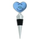Save the Curvy Mermaids Manatee Funny Humor Heart Love Wine Bottle Stopper