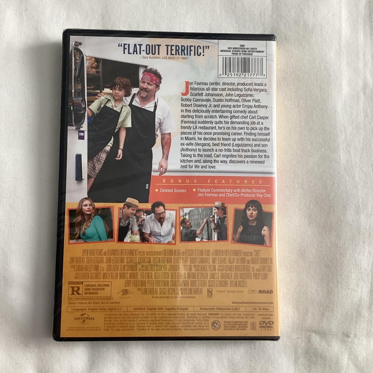 Chef (DVD, 2014) BRAND NEW SEALED - Jon Favreau Sofia