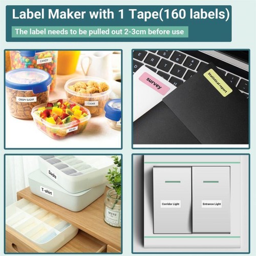 Phomemo Mini Label Maker Q30 Bluetooth Wireless Thermal Label Printer Machine - Picture 9 of 15