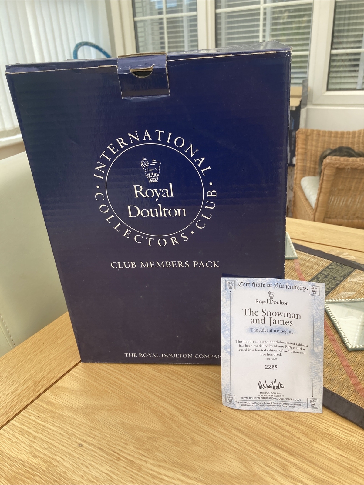 ROYAL DOULTON SNOWMAN AND JAMES THE ADVENTURE BEGINS LIMITED EDITION eBay