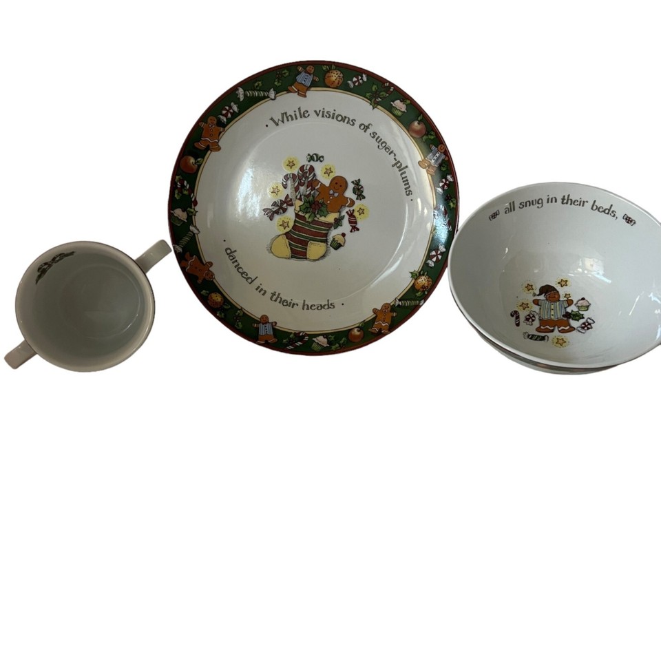 Child's 3pc Place Setting Portmeirion CHRISTMAS STORY eBay