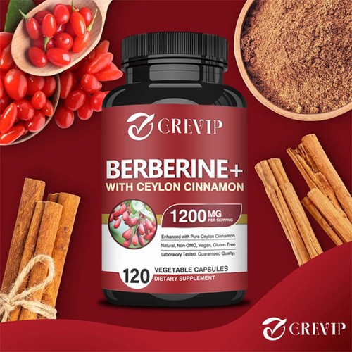 120pcs Berberin HCI + Ceylon-Zimt - Untere Cholesterin, Blutzucker Kontrolle - Bild 5 von 11