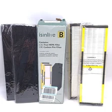 Isinlive 2 Pack FLT4825 True H Filter B with Activated Carbon Pre-Filters