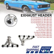 New 1 Exhaust Header Kit For Ford Mustang 289 302 351 4.7l 5.0l 5.8l 1964-1973 New 1 Exhaust Header Kit For Ford Mustang 289 302 351 4.7l 5.0l 5.8l 1964-1973