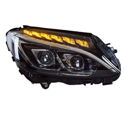 Led Headlight For Mercedes-Benz W205 C-Class 2014-2018 DRL Animation Front Lamps - Picture 7 of 12