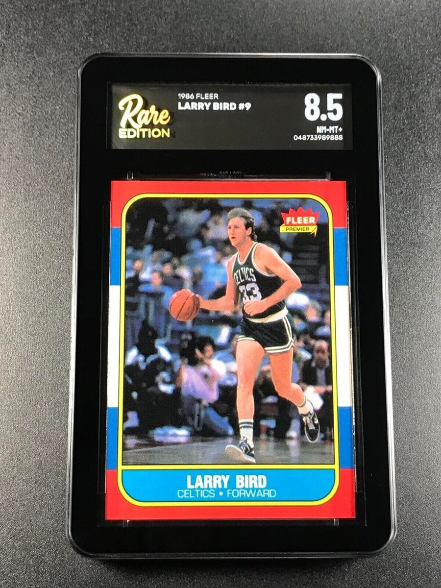 LARRY BIRD 1986 86-87 FLEER #9 BASE CARD RARE EDITION 8.5 RE 