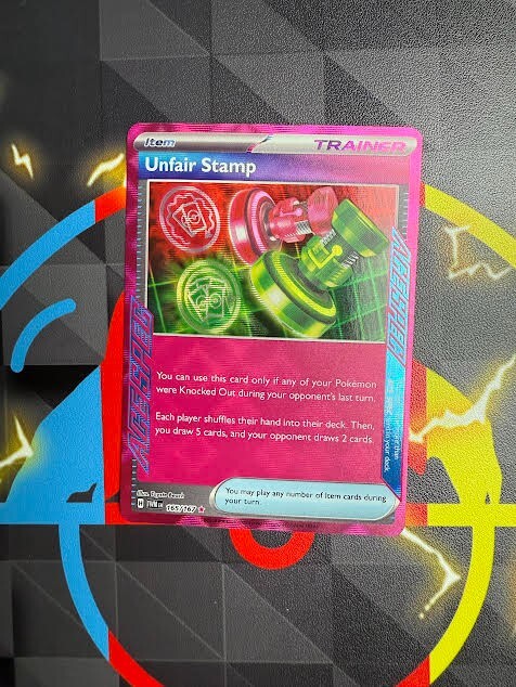 Unfair Stamp 165/167 Twilight Masquerade ACE SPEC Rare Pokemon TCG Card NM