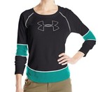 Women's Under Armour FITTED Borderland Waffle Logo LS Crew