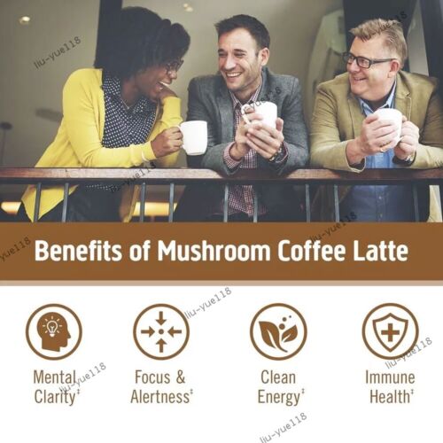 NEW Organic Instant 10 in-1 Mushroom Coffee Powder, non genetically modified USA - Picture 11 of 15