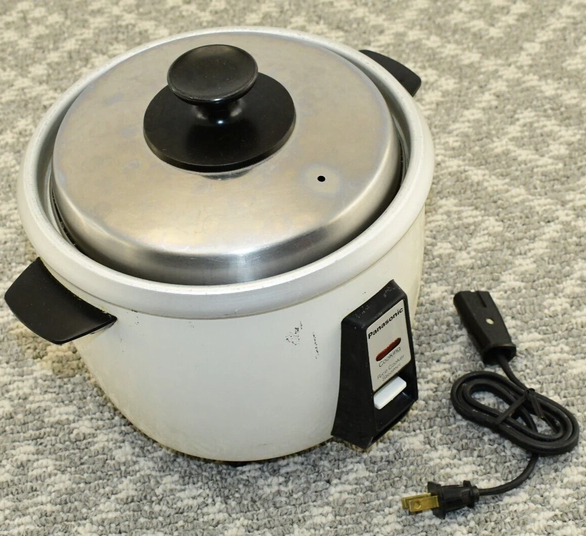 PANASONIC - RICE-O-MAT Rice Cooker Steamer - Model SR-10P - VINTAGE, White